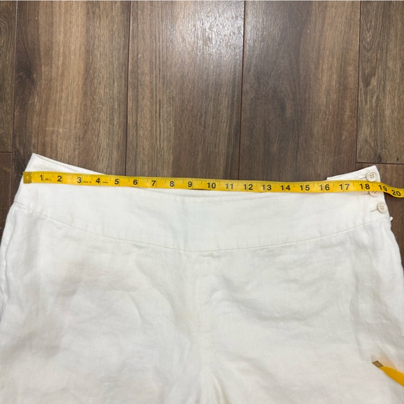 Ralph Lauren 💯 %Linen wide straight leg Pants size 18 with inseam 25. Vacation - Picture 7 of 14
